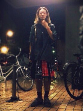 「FACETASM（ファセッタズム）のアイテム（その他）」を使った、SPECさん（メンズ・173cm）の夏コーディネート