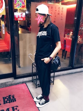 「SSUR（サー）のアイテム（トップス）」を使った、yt_linさん（レディース・171cm）の夏コーディネート