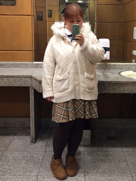 「ぽっちゃりコーデ」｜「アイテム（チュニック）」を使った、nananunaさん（レディース・148cm）の秋コーディネート