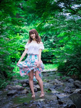 りなっぺさん（レディース・161cm）の夏コーディネート