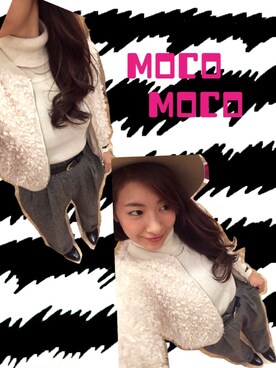 「TITTY&CO.（ティティーアンドコー）のアイテム（ブルゾン）」を使った、りなっぺさん（レディース・161cm）の冬コーディネート