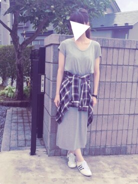 「今日も」｜R  i  n a 。さん（レディース・163cm）の夏コーディネート