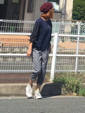 「SKY（スカイ）のアイテム」を使った、Yuahさん（レディース・165cm）の秋コーディネート
