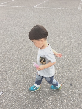 「アイスクリーム」｜「アイテム（その他）」を使った、Hi_chan.Ma_chanさん（キッズ・100cm）の夏コーディネート