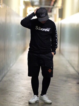 「Subcrew（サブクルー）のアイテム」を使った、Roy Tanさん（メンズ・166cm）の春コーディネート