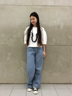 「アイテム（アクセサリー）」を使った、MARUERIさん（レディース・164cm）の春コーディネート