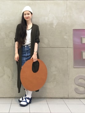 「INFIELDER DESIGN（インフィールダーデザイン）のアイテム」を使った、MARUERIさん（レディース・164cm）の春コーディネート