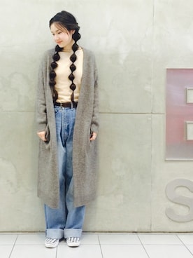 「アイテム（スニーカー、その他）」を使った、MARUERIさん（レディース・164cm）の秋コーディネート