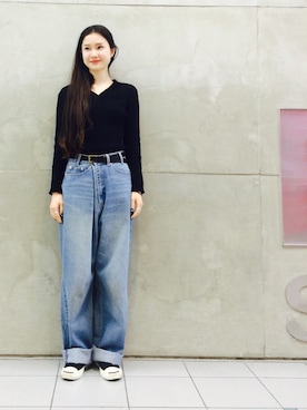MARUERIさんの「CONVERSE × BEAMS / 別注 ジャックパーセル スリッポン」を使ったコーディネート