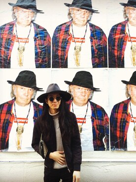 「Supreme （シュプリーム）のアイテム（シャツ/ブラウス、レッド系）」を使った、hachiさん（メンズ・181cm）の秋コーディネート