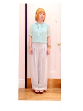 「ボウタイ」｜hitomimamさん（レディース・158cm）の夏コーディネート