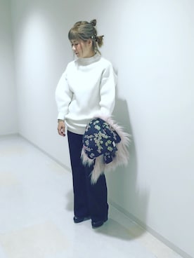 「コーディネート」｜「アイテム（ブーティ）」を使った、hitomimamさん（レディース・163cm）の秋コーディネート