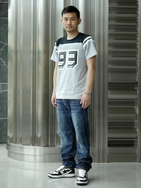 「A BATHING APE（アベイシングエイプ）のアイテム（アクセサリー）」を使った、古谷幸多さん（メンズ・174cm）の春コーディネート