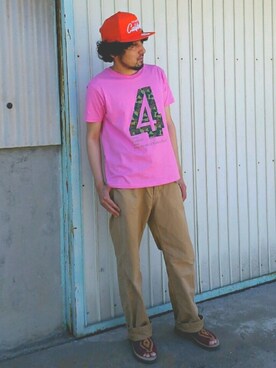 「confect（コンフォクト）のアイテム（パンツ）」を使った、salsichaさん（メンズ・175cm）の夏コーディネート