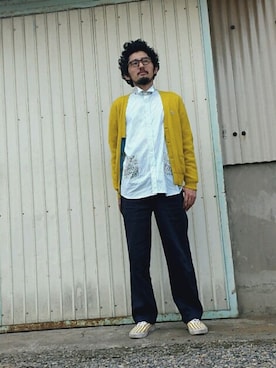 「confect（コンフォクト）のアイテム（パンツ）」を使った、salsichaさん（メンズ・175cm）の秋コーディネート