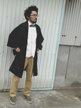 「confect（コンフォクト）のアイテム（パンツ）」を使った、salsichaさん（メンズ・175cm）の秋コーディネート
