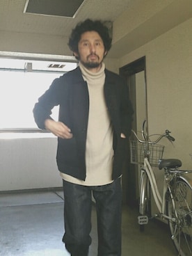 「confect（コンフォクト）のアイテム（ジャケット/アウター）」を使った、salsichaさん（メンズ・175cm）の秋コーディネート