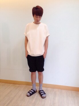 「HARE（ハレ）のアイテム（その他パンツ、ブラック系）」を使った、Kyo先生さん（メンズ・178cm）の夏コーディネート