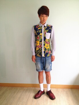 「plain-me（プレインミー）のアイテム」を使った、Kyo先生さん（メンズ・178cm）の夏コーディネート