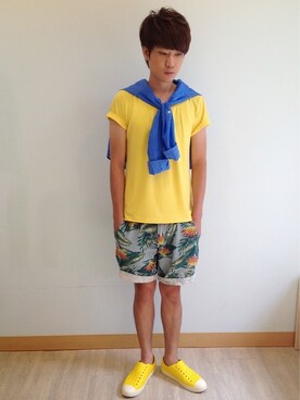 「plain-me（プレインミー）のアイテム」を使った、Kyo先生さん（メンズ・178cm）の夏コーディネート