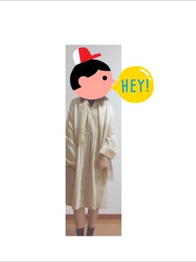 「RETRO GIRL（レトロガール）のアイテム（シャツワンピース）」を使った、ぷうさん（レディース・164cm）の秋コーディネート