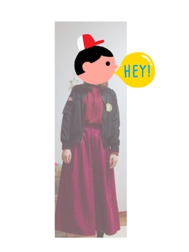 「WC（ダブル シー）のアイテム（ブルゾン）」を使った、ぷうさん（レディース・164cm）の冬コーディネート