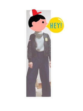 「WC（ダブル シー）のアイテム（ブルゾン）」を使った、ぷうさん（レディース・164cm）の冬コーディネート