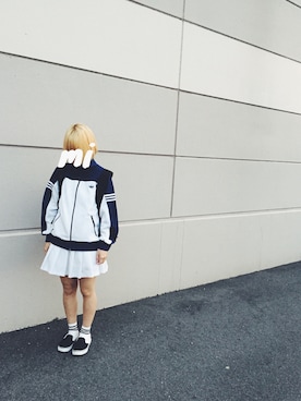 「アイテム（ジャージ）」を使った、みみみさん（レディース・153cm・10代）の秋コーディネート