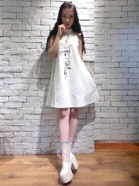 「skirt」｜「アイテム（ワンピース）」を使った、elfinxdollさん（レディース・160cm）の夏コーディネート