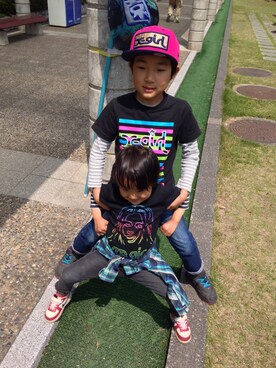 amanochiさん（キッズ・100cm）の春コーディネート