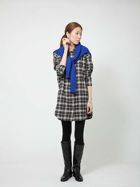 「URBAN RESEARCH（アーバンリサーチ）のアイテム（チュニック）」を使った、kimmyさん（レディース・168cm）の冬コーディネート