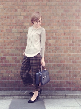 「KATHARINE ROSS（キャサリンロス）のアイテム」を使った、zkさん（レディース・158cm）の秋コーディネート