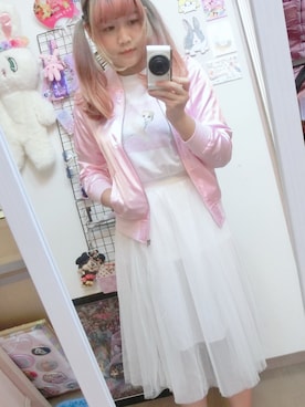 「WC（ダブル シー）のアイテム（ブルゾン）」を使った、キキリンさん（レディース・160cm）の秋コーディネート
