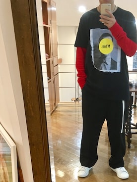 「MYne（マイン）のアイテム（シューズ）」を使った、naoさん（メンズ・172cm）の秋コーディネート