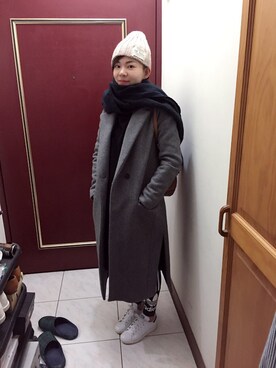 「GLOBAL WORK（グローバルワーク）のアイテム（その他）」を使った、angel fly awayさん（レディース・159cm）の冬コーディネート