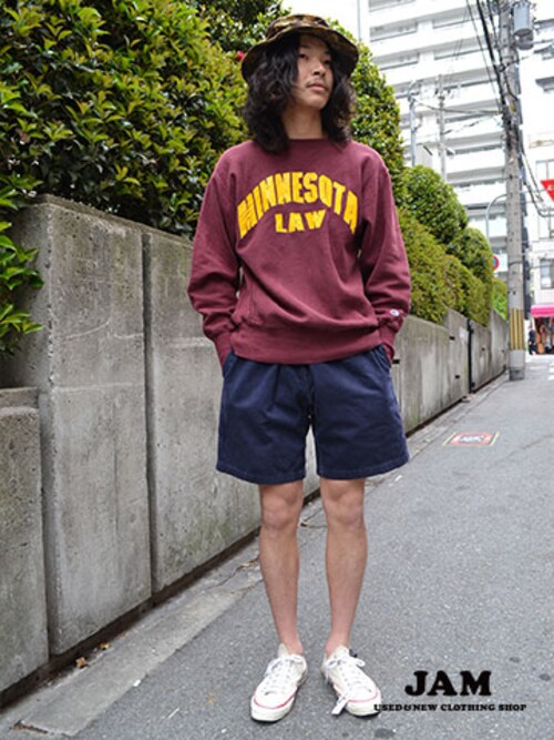 古着屋jam Championのスウェットを使ったコーディネート Wear