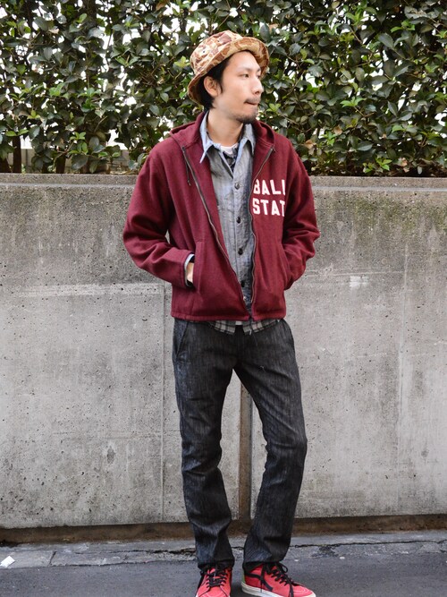 古着屋jam Championのパーカーを使ったコーディネート Wear