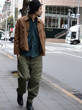「アイテム（その他アウター）」を使った、古着屋JAMさん（メンズ・184cm・20代）の冬コーディネート