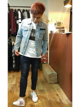 「RADICAL（RADICAL）のアイテム」を使った、Tekさん（メンズ・178cm）の春コーディネート