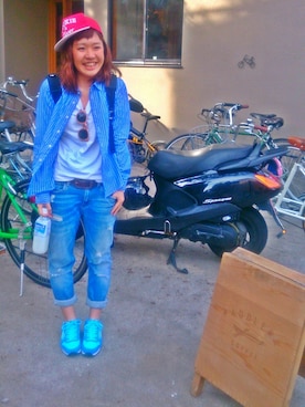 YUIUMIさん（レディース・152cm）の春コーディネート