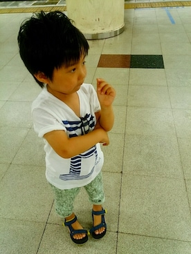 YUIUMIさん（キッズ・100cm）の夏コーディネート