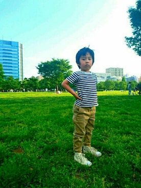 YUIUMIさん（キッズ・110cm）の春コーディネート