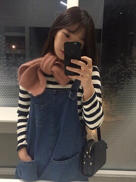 「머플러」｜jirong_kさん（レディース・170cm）の冬コーディネート