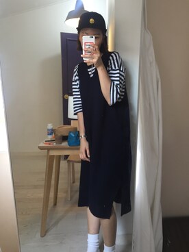 「Stereo（ステレオ）のアイテム」を使った、jirong_kさん（レディース・170cm）の夏コーディネート