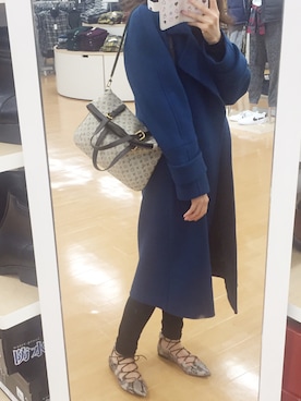「LouisVuitton」｜「アイテム（チェスターコート）」を使った、Mさん（レディース・157cm）の秋コーディネート