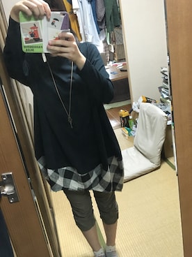 「axes femme（アクシーズファム）のアイテム（カーゴパンツ）」を使った、あめのさん（レディース・157cm）の春コーディネート