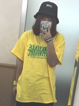 「アイテム（バングル/リストバンド）」を使った、砂肝！さん（レディース・155cm・10代）の春コーディネート