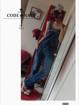 「RCWB（アールシーダブリュービー）のアイテム（ニットキャップ/ビーニー）」を使った、NnF★K15さん（レディース・167cm）の夏コーディネート