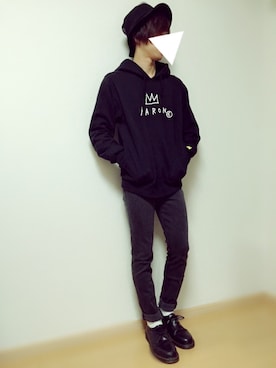 「BASQUIAT（バスキア）のアイテム」を使った、knstさん（メンズ・166cm）の春コーディネート