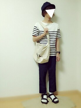 「BEAUTY&YOUTH UNITED ARROWS（ビューティーアンドユースユナイテッドアローズ）の＜G-SHOCK＞ DW-D5600P-1JF/腕時計（アナログ腕時計）」を使った、knstさん（メンズ・166cm）の夏コーディネート